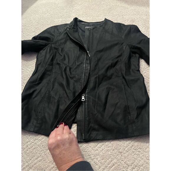 Vince ‘Paper’ Leather Jacket - Picture 8 of 14